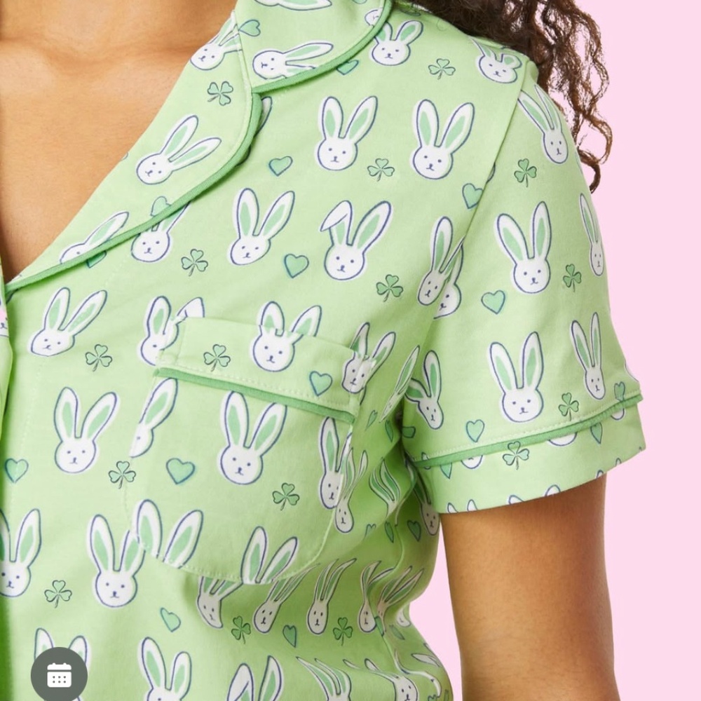SOLD: Roller Rabbit Small Bunny Luck PJ set Easter